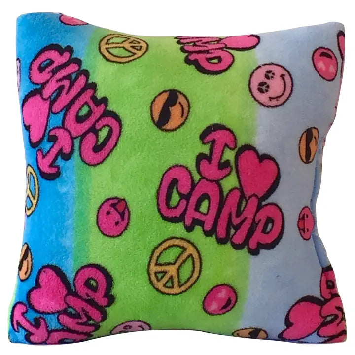 I Love Camp Plush Pillow