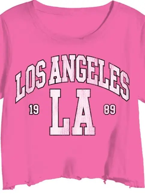 Los Angeles LA Graphic Crop Tee