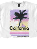 California Santa Monica Beach Graphic Tee