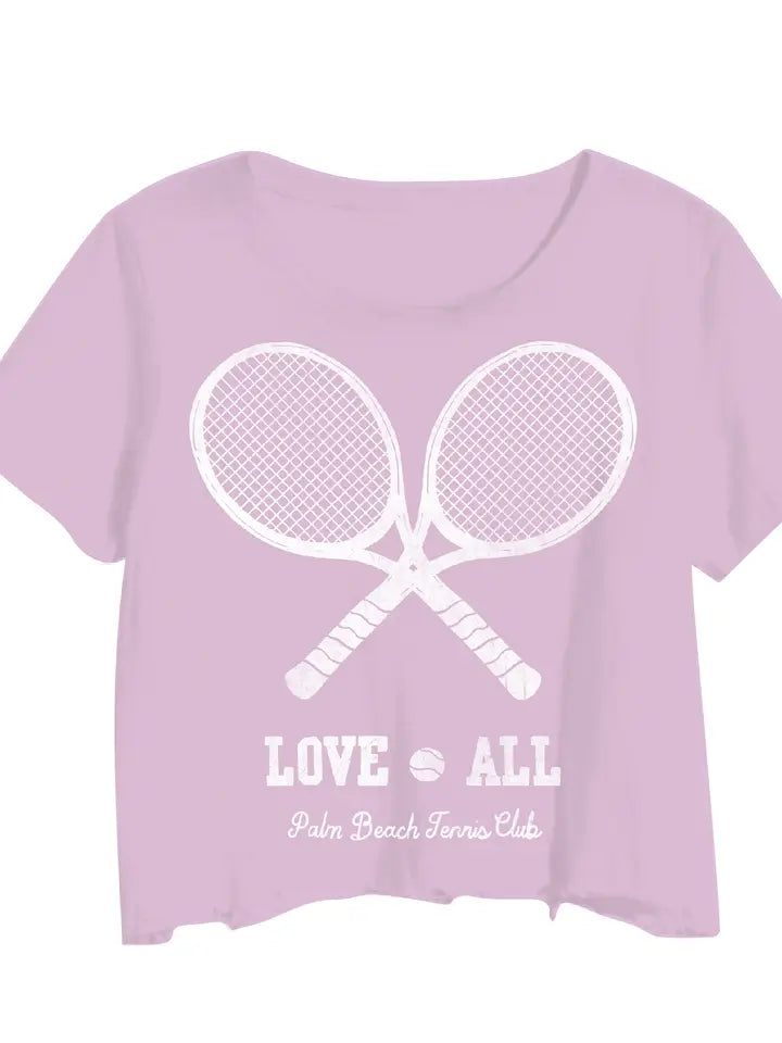 Love All Palm Beach Tennis Club Crop Tee