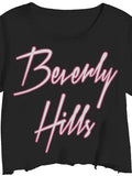 Beverly Hills Graphic Crop Tee