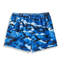 Blue Camo Fuzzy Lounge Shorts