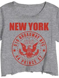 New York Graphic Crop Tee
