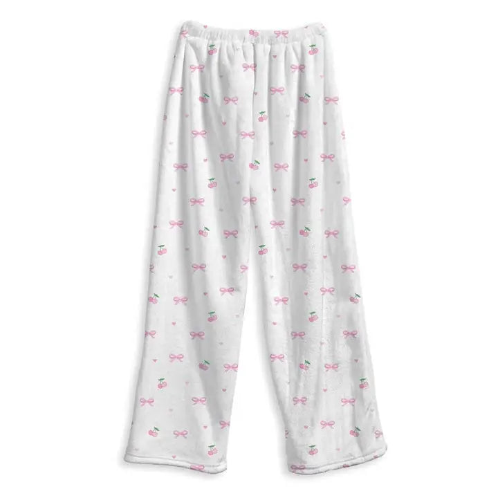 Cherry Bow Print Lounge Pants