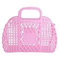 Pink Retro Jelly Basket Bag
